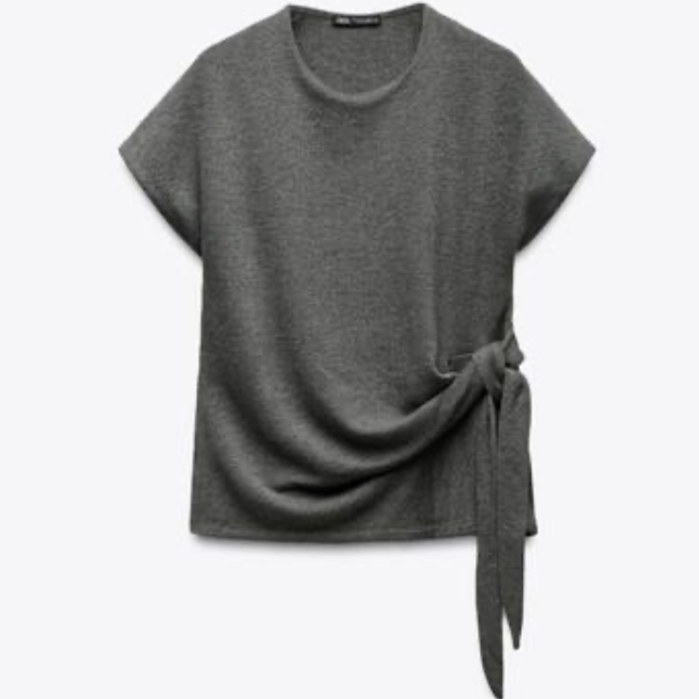 ZARA Soft Knotted Top